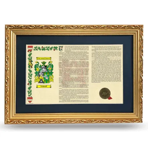 Fedoroff Deluxe Armorial Landscape Framed - Gold