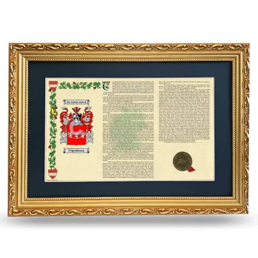 Feigenbaum Deluxe Armorial Landscape Framed - Gold