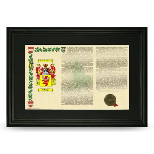 Felbridge Deluxe Armorial Landscape Framed- Black
