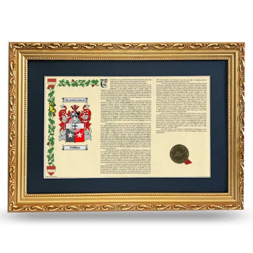Feldbau Deluxe Armorial Landscape Framed - Gold
