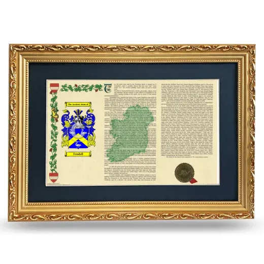 Fendall Deluxe Armorial Landscape Framed - Gold