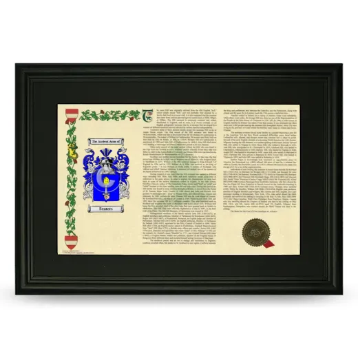Fenters Deluxe Armorial Landscape Framed- Black