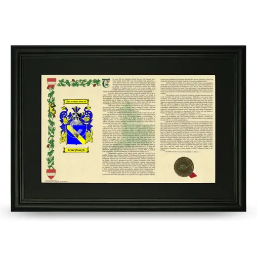 Ferneyhough Deluxe Armorial Landscape Framed- Black