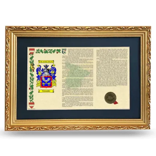 Ferrandez Deluxe Armorial Landscape Framed - Gold