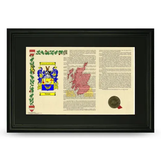 Ferson Deluxe Armorial Landscape Framed- Black