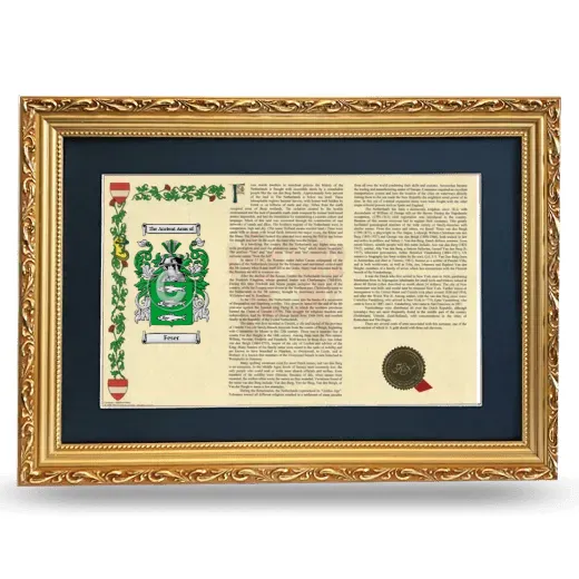 Feser Deluxe Armorial Landscape Framed - Gold