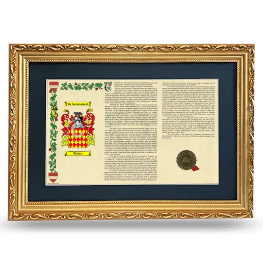 Finken Deluxe Armorial Landscape Framed - Gold