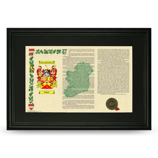 Finner Deluxe Armorial Landscape Framed- Black