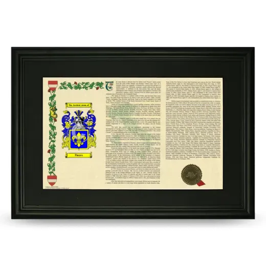 Fiores Deluxe Armorial Landscape Framed- Black