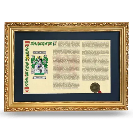 Firestone Deluxe Armorial Landscape Framed - Gold