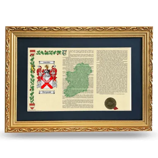Fitz'gerald Deluxe Armorial Landscape Framed - Gold