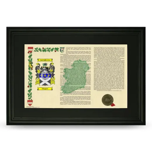 Fitzpatr Deluxe Armorial Landscape Framed- Black