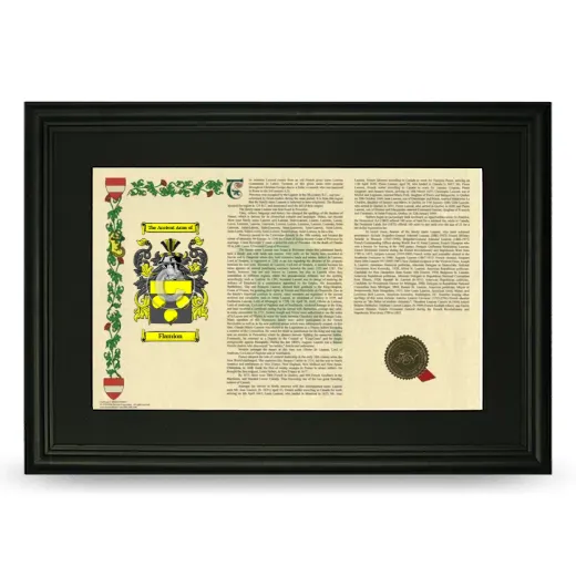 Flamion Deluxe Armorial Landscape Framed- Black