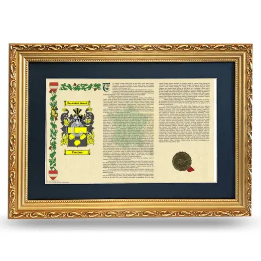 Flamion Deluxe Armorial Landscape Framed - Gold