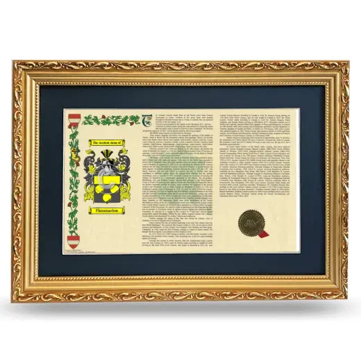 Flammarion Deluxe Armorial Landscape Framed - Gold