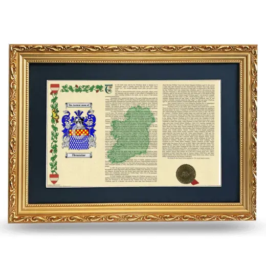Flemmine Deluxe Armorial Landscape Framed - Gold
