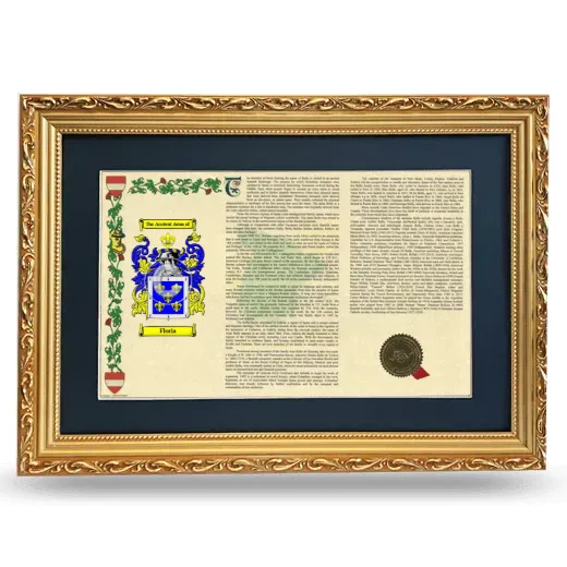 Floria Deluxe Armorial Landscape Framed - Gold