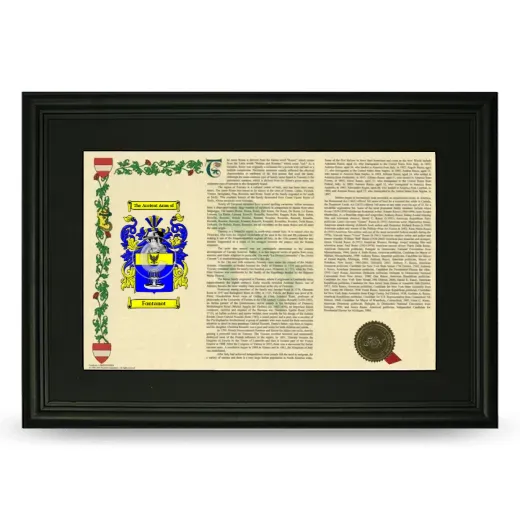 Fontanot Deluxe Armorial Landscape Framed- Black