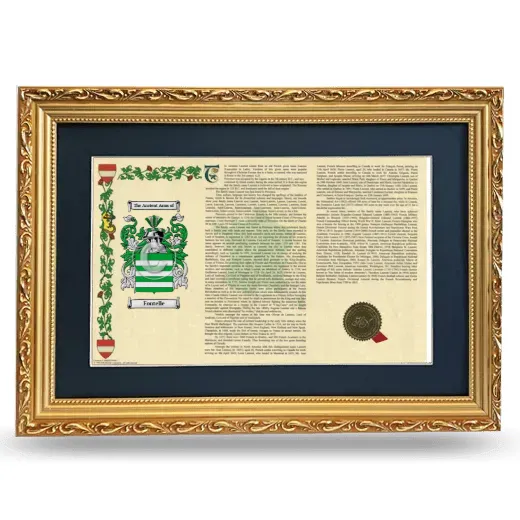 Fontelle Deluxe Armorial Landscape Framed - Gold