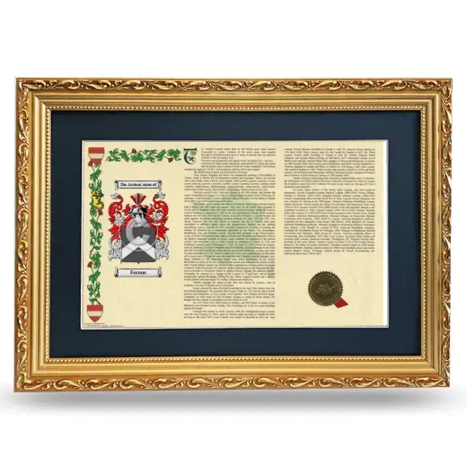 Fornos Deluxe Armorial Landscape Framed - Gold