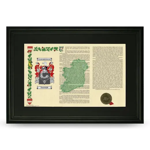 Forrestyle Deluxe Armorial Landscape Framed- Black