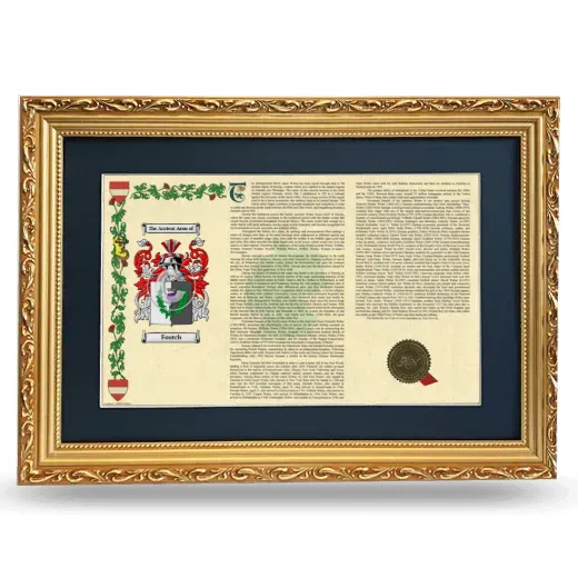 Foutch Deluxe Armorial Landscape Framed - Gold