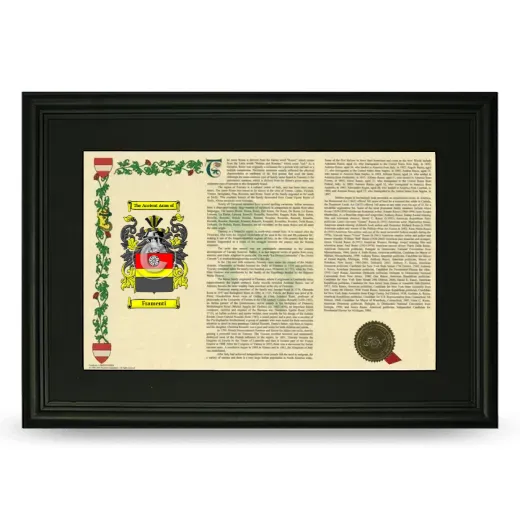 Framenti Deluxe Armorial Landscape Framed- Black