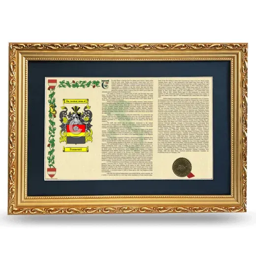 Framenti Deluxe Armorial Landscape Framed - Gold