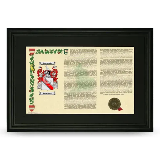 Framtome Deluxe Armorial Landscape Framed- Black
