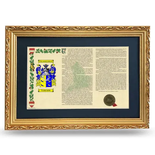Frankcombe Deluxe Armorial Landscape Framed - Gold