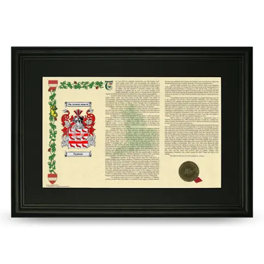 Fraters Deluxe Armorial Landscape Framed- Black