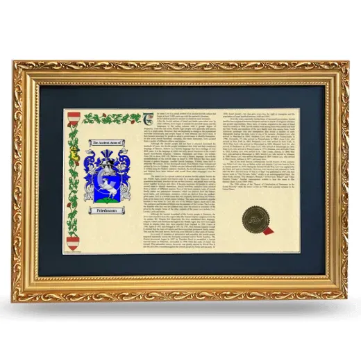 Friedmann Deluxe Armorial Landscape Framed - Gold