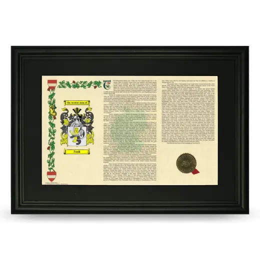 Funk Deluxe Armorial Landscape Framed- Black