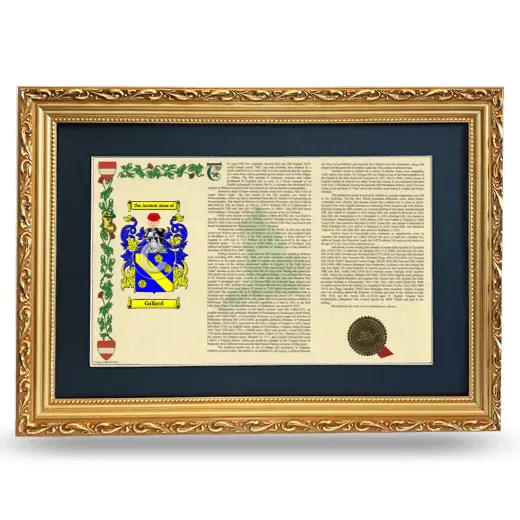 Galiard Deluxe Armorial Landscape Framed - Gold