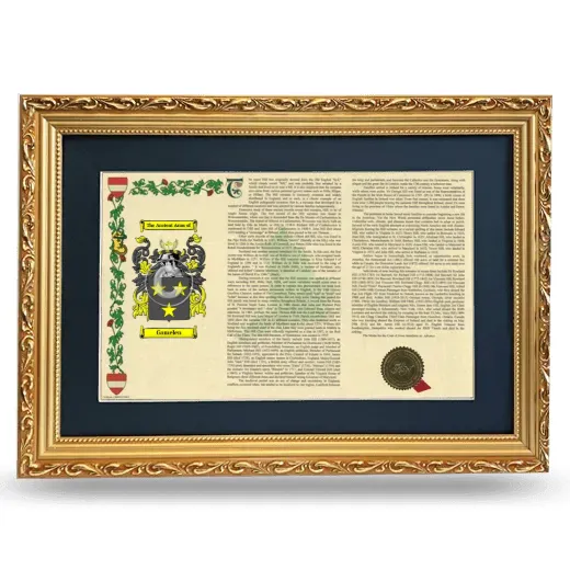 Gamelen Deluxe Armorial Landscape Framed - Gold
