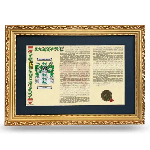 Garcés Deluxe Armorial Landscape Framed - Gold