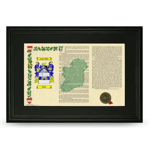 Garet Deluxe Armorial Landscape Framed- Black