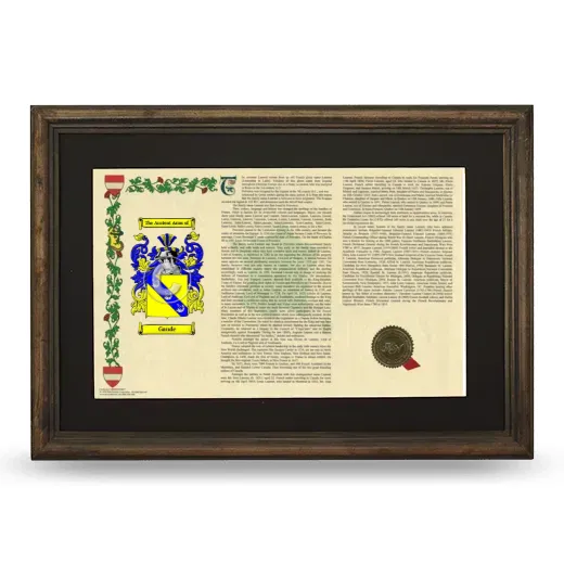 Gaude Deluxe Armorial Landscape Framed - Brown