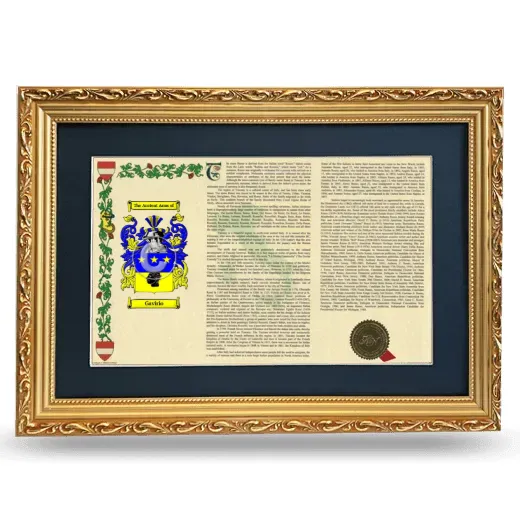 Gavirio Deluxe Armorial Landscape Framed - Gold