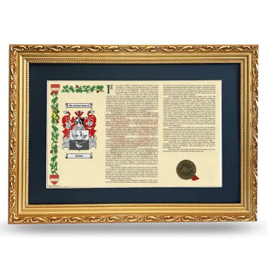 Gesse Deluxe Armorial Landscape Framed - Gold
