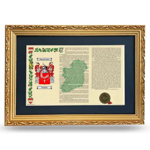 Getman Deluxe Armorial Landscape Framed - Gold