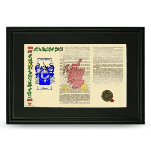 Gibsoom Deluxe Armorial Landscape Framed- Black