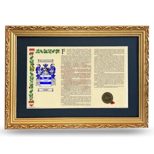 Gockel Deluxe Armorial Landscape Framed - Gold
