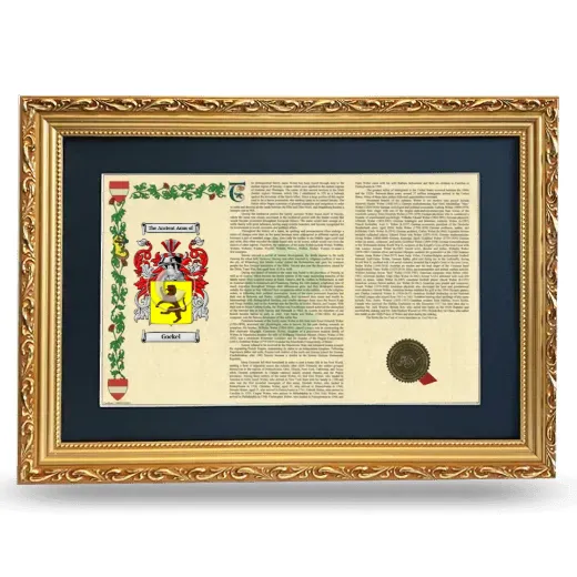 Gockel Deluxe Armorial Landscape Framed - Gold