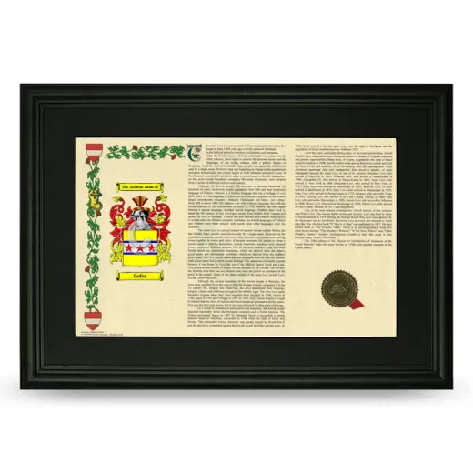 Gofer Deluxe Armorial Landscape Framed- Black