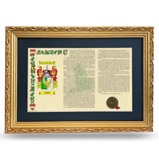 Goodlet Deluxe Armorial Landscape Framed - Gold
