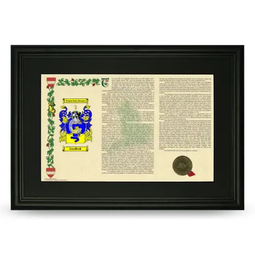 Goodlook Deluxe Armorial Landscape Framed- Black