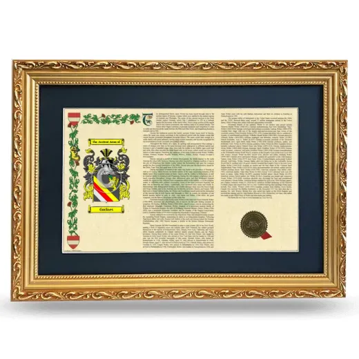 Gorines Deluxe Armorial Landscape Framed - Gold