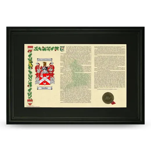 Gossline Deluxe Armorial Landscape Framed- Black