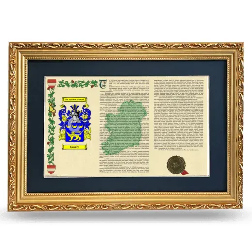 Govern Deluxe Armorial Landscape Framed - Gold